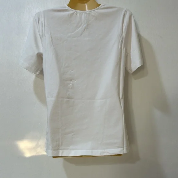 THE DROP WOMEN ASTRIC TWIST FRONT SHIRT WHITE NEW Sz LARGE - Picture 2 of 11